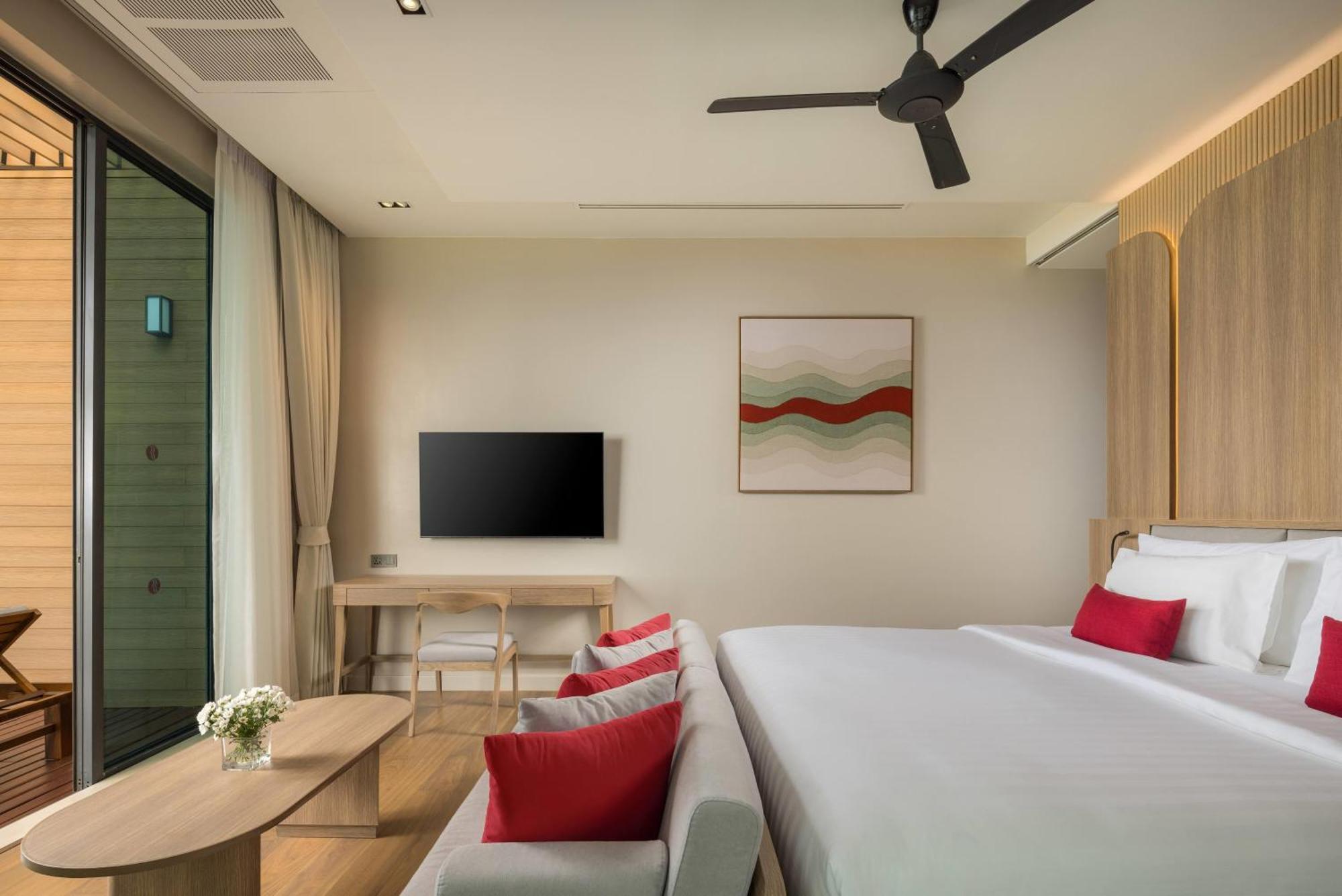 Villa mit Kingsize-Bett – am Meer